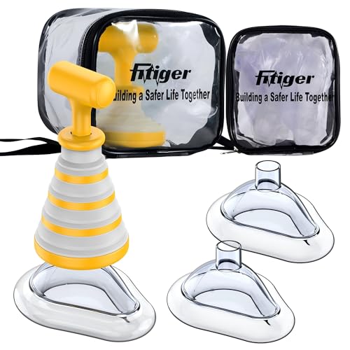 Image of Choking Rescue Device, Collapsible Anti Choking Device for Baby and Adults, Fitiger FoldPumpVac Airway Suction Device, First Aid Kit for Children and Adults - Home Kit