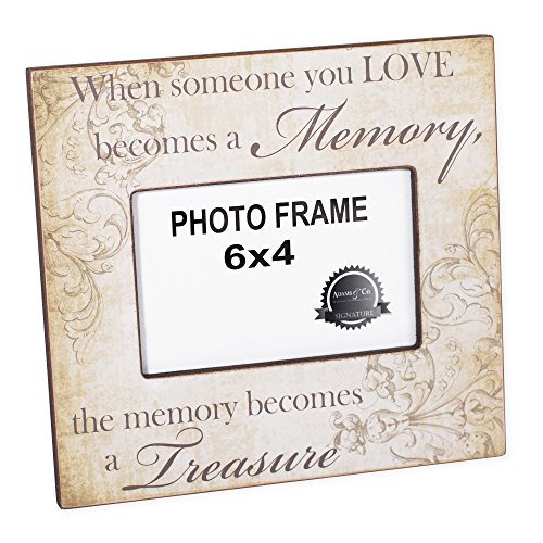 Someone We Love Becomes a Memory Bereavement 4 x 6 Picture Frame Plaque
