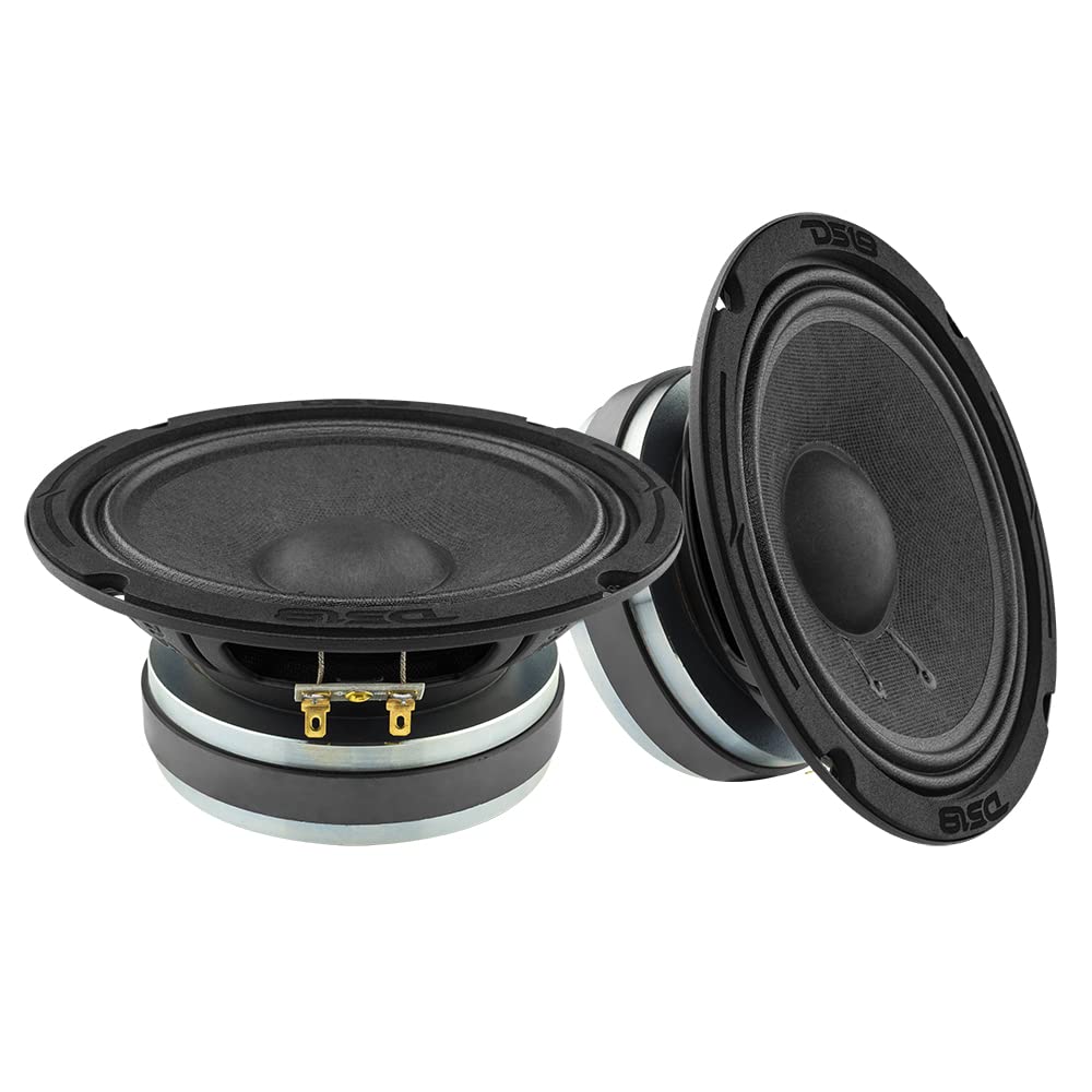 DS18 1 6PRO300MB-4 altoparlante professionale mid-bass da 16,5 cm 165 mm 6,5", 150 watt rms e 300 watt max, 4 ohm, 96 db, portiere, sportelli, per auto, 1 pezzo