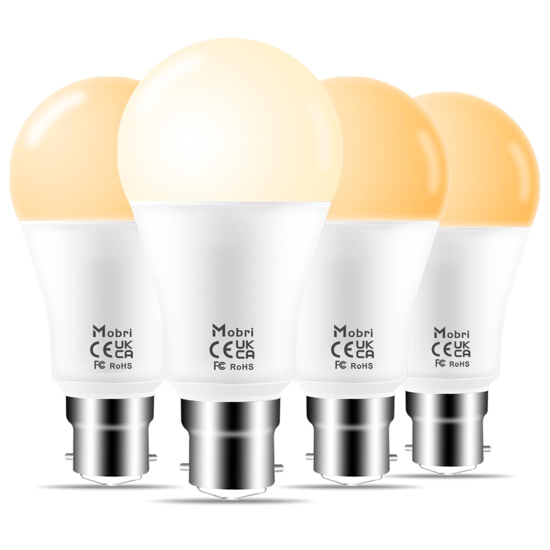 Mobri Light Bulbs Work with Alexa, B22 Bayonet LED Smart Bulb Work with Echo Speaker (Only), 1200LM Equivalent 120W