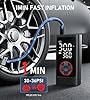 Tire Inflator Portable Air Compressor, 150PSI Cordless Air Pump for Car Tires, Bike Tire Pump with Pressure Gauge, Auto Shut Off, LED Light for Car Motorcycle Bicycle #1