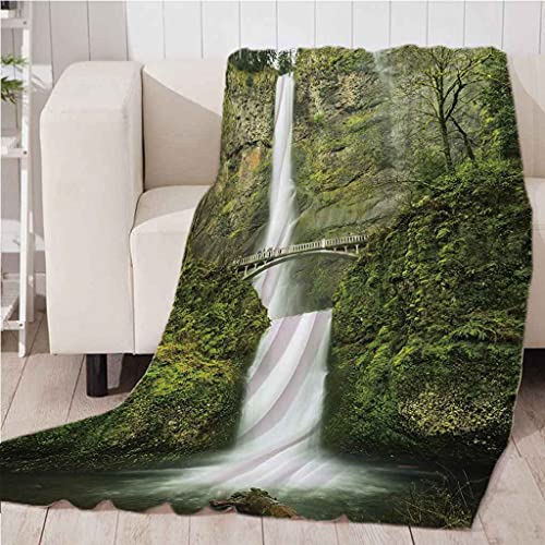 Couverture microfibre douce 150x200cm effet 3D relief pour lit et déplacements