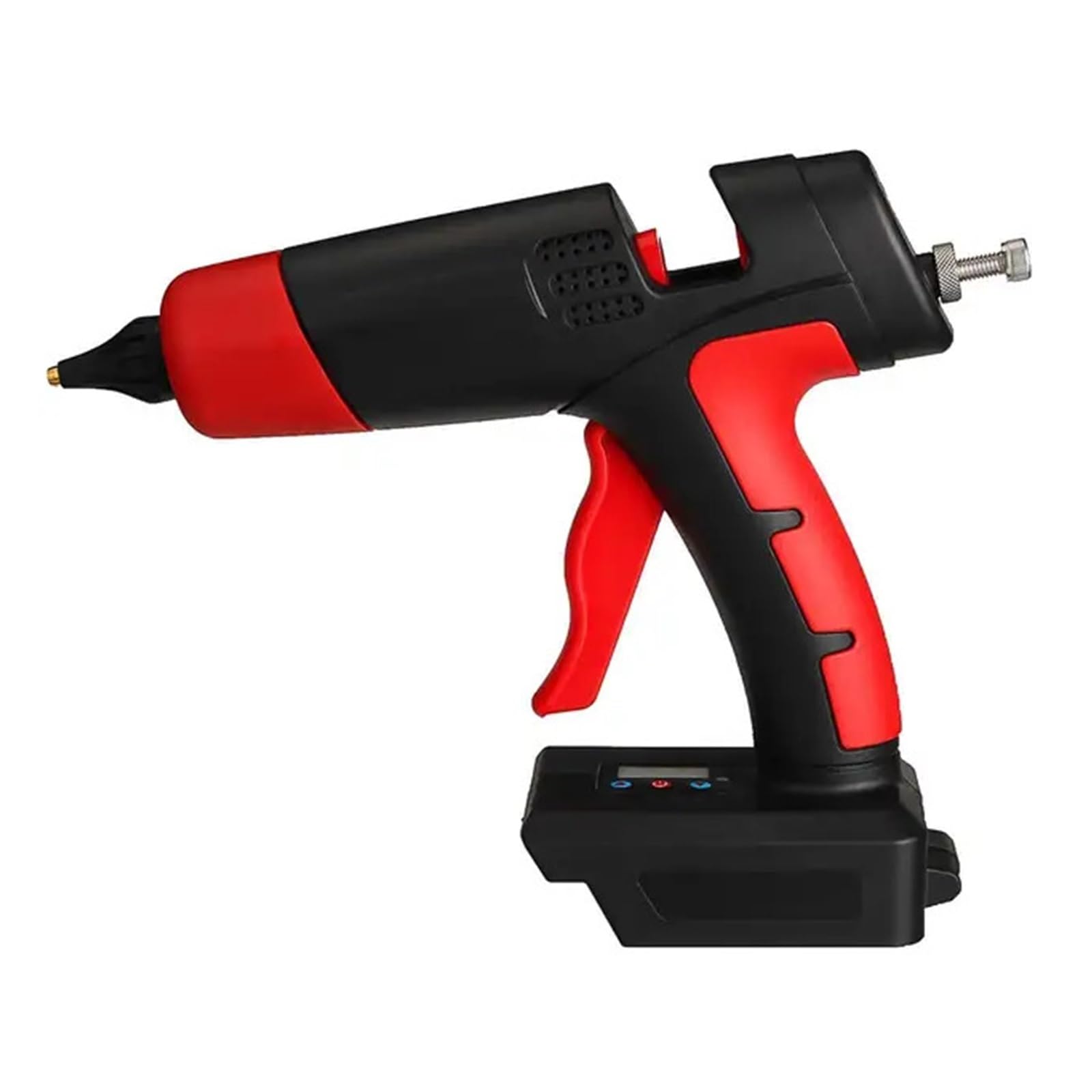Pistola for colla a caldo senza fili con 10 stick di, batteria agli ioni litio ricaricabile, ugello in rame, strumento riparazione fai da te for la casa, 21 V, 1000 W(2 battery)