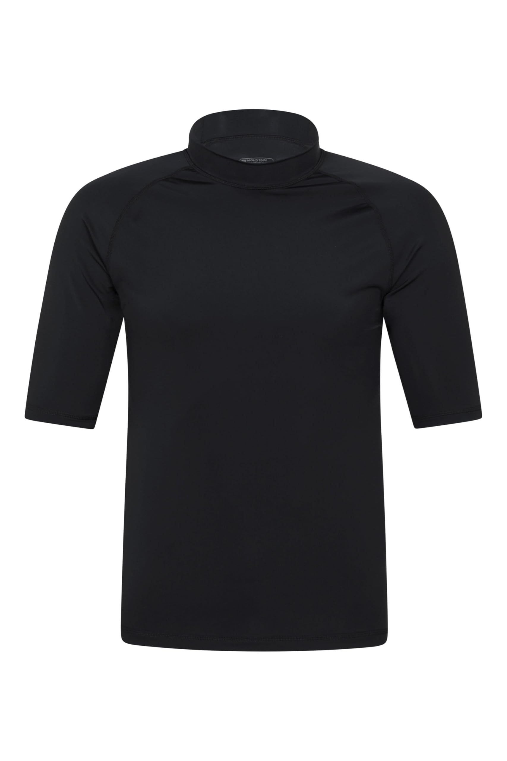 Mountain Warehouse Mens UV Rash Vest - Lightweight, Quick Drying & Stretchy T-Shirt with UPF 50+ & Flat Seams - for Spring Summer, Beach, Swimming, Water Sports Black 4XL