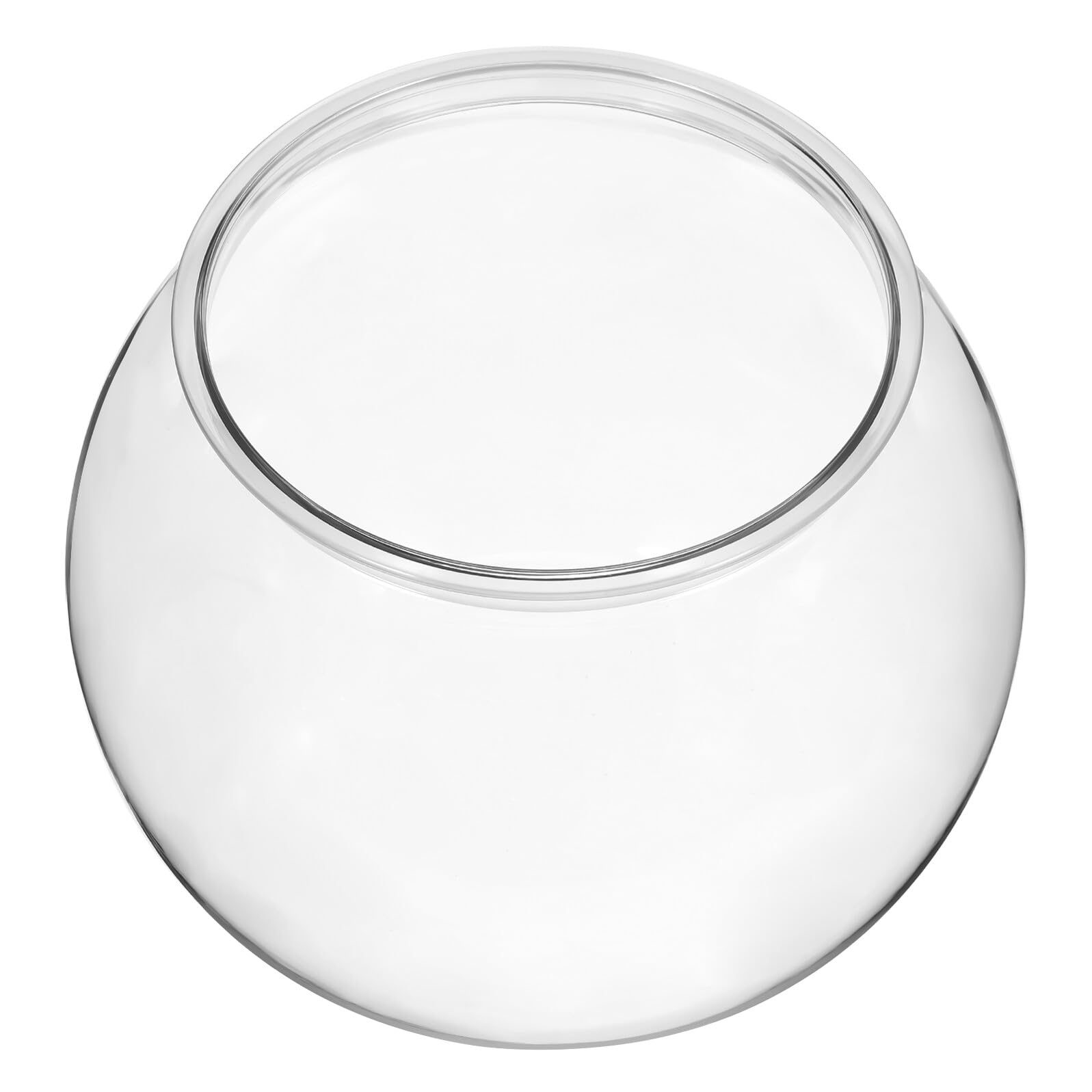 VANZACK Bocal à Poissons Rouges Plastique Transparent Bocal Rond Résistant Aux Chocs pour Décoration Intérieure Et Bureau