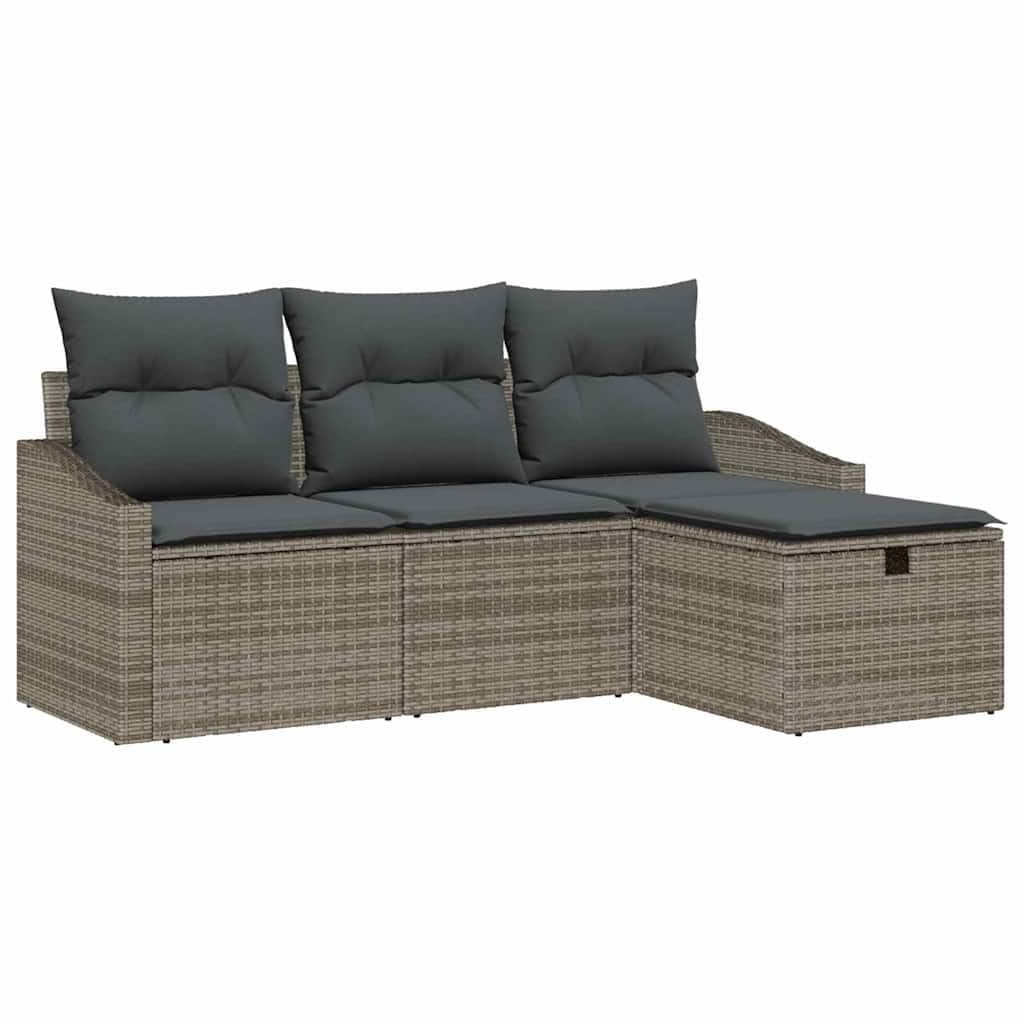 Canapé de jardin pour terrasse et moments de détente en famille gris
