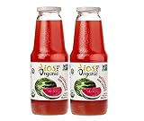 IOS Love Organic Juice - USDA Organic Certified - Cold Pressed, No Added Sugar, No Water, No Artificial Colors, No Preservatives, No Flavors Added, No Gluten - 33.8 Fl Oz (Watermelon, Pack of 2)