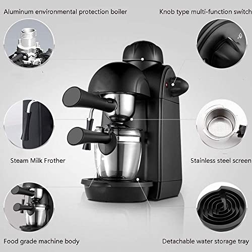 WJMLS Espresso-Halbautomatische Kaffeemaschine, Espressomaschine for Home Barista, Schaum, Cappuccino und Espresso… – Bild 3