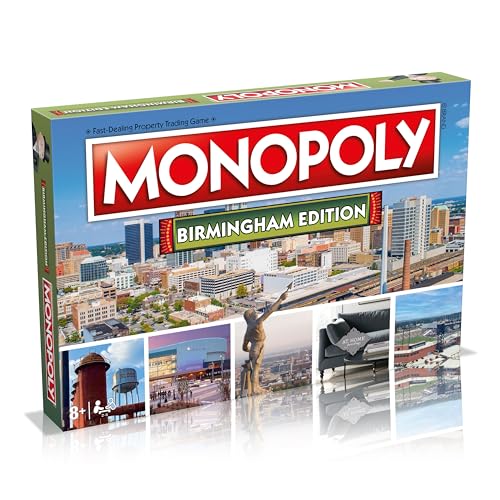 Monopoly Board Game - Birmingham Edition: 2-6 Players Family Board Games for Kids and Adults, Board...