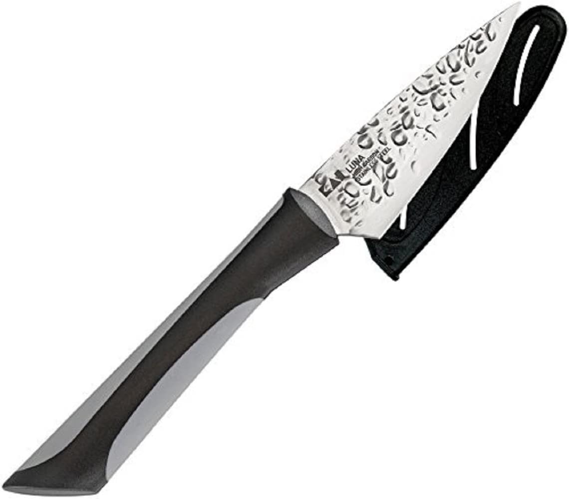 Kai Luna 3.5 Inch Paring Knife with Sheath and Soft-Grip Handle