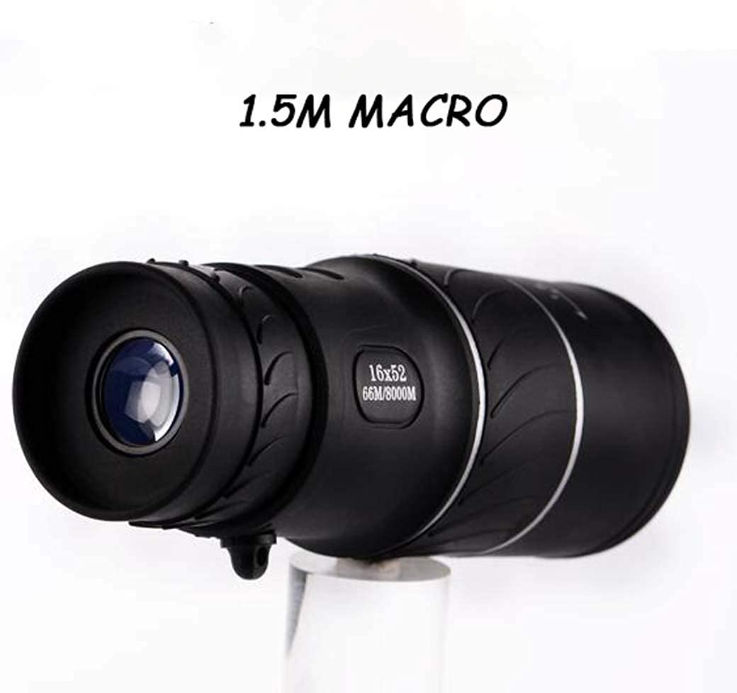 Lekkie monokulary 16X52, luneta okularowa Hd Vision Fmc o niskim poziomie światła, wodoodporna, pryzmat dachowy, makro 1,5M little surprise