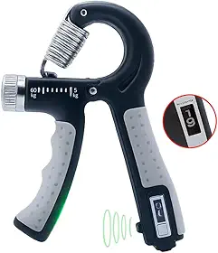 Hand Grip Ajustável 5–60 kg com Contador | Fortaleça Mãos, Dedos e Punhos – Design Ergonômico, Compacto e Preciso – Premium Loreal Shop