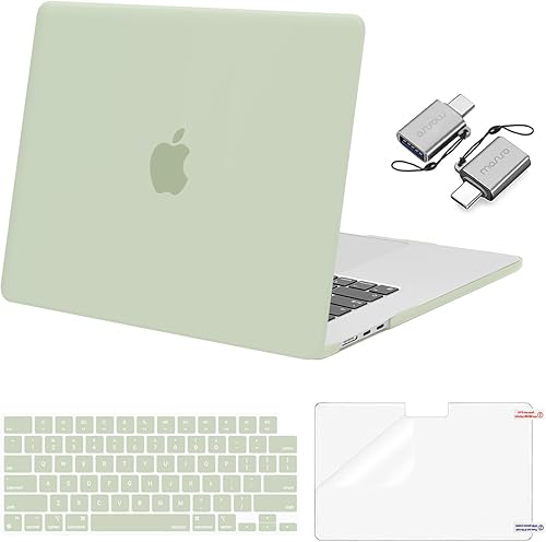 Vista 25 de MOSISO Compatible con MacBook Air de 15 pulgadas M5 2026 M4 2025 M3 M2 2024 2023 A3448 A3241 A3114 A2941, carcasa dura, cubierta de teclado
