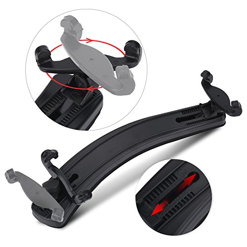 Dilwe Violin Shoulder Rest For 3/4 4/4 Violin, Adjustable Hard Plastic Violin Shoulder Rest Pad With Soft Eva Foam Smedies, Stools And Chairs, Cover Cloth #TOP4