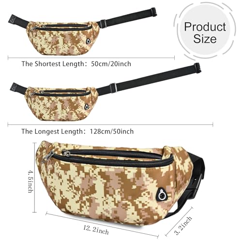 Image of Fanny Pack for Women Men,Crossbody Fanny Pack Water Resistant Sports Waist Bag Pack, Belt Bag for Travel Hiking Running