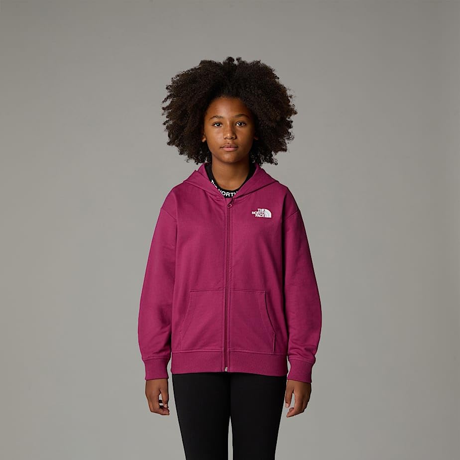 The North Face Full Zip Oversize Light Hoodie Giacca con Cappuccio Bambine e Ragazze (Pacco da 1)