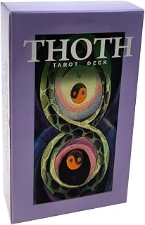Jamron 78Pcs/Set Tarot Cards Deck Board Future Telling Divination Game English Edition Thoth SN07408