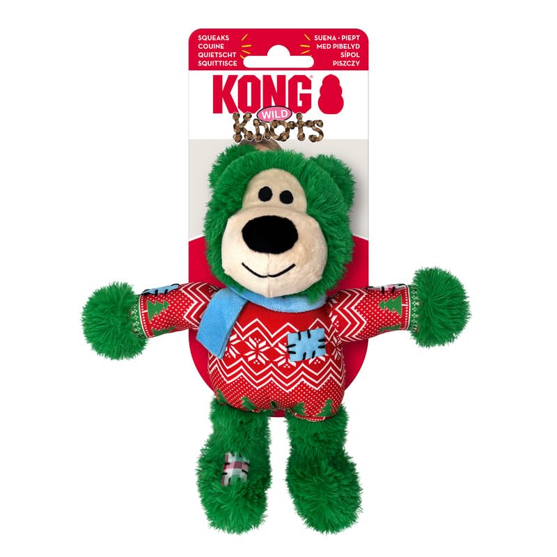 KONG Holiday Wild Knots Bär sortiert klein mittel