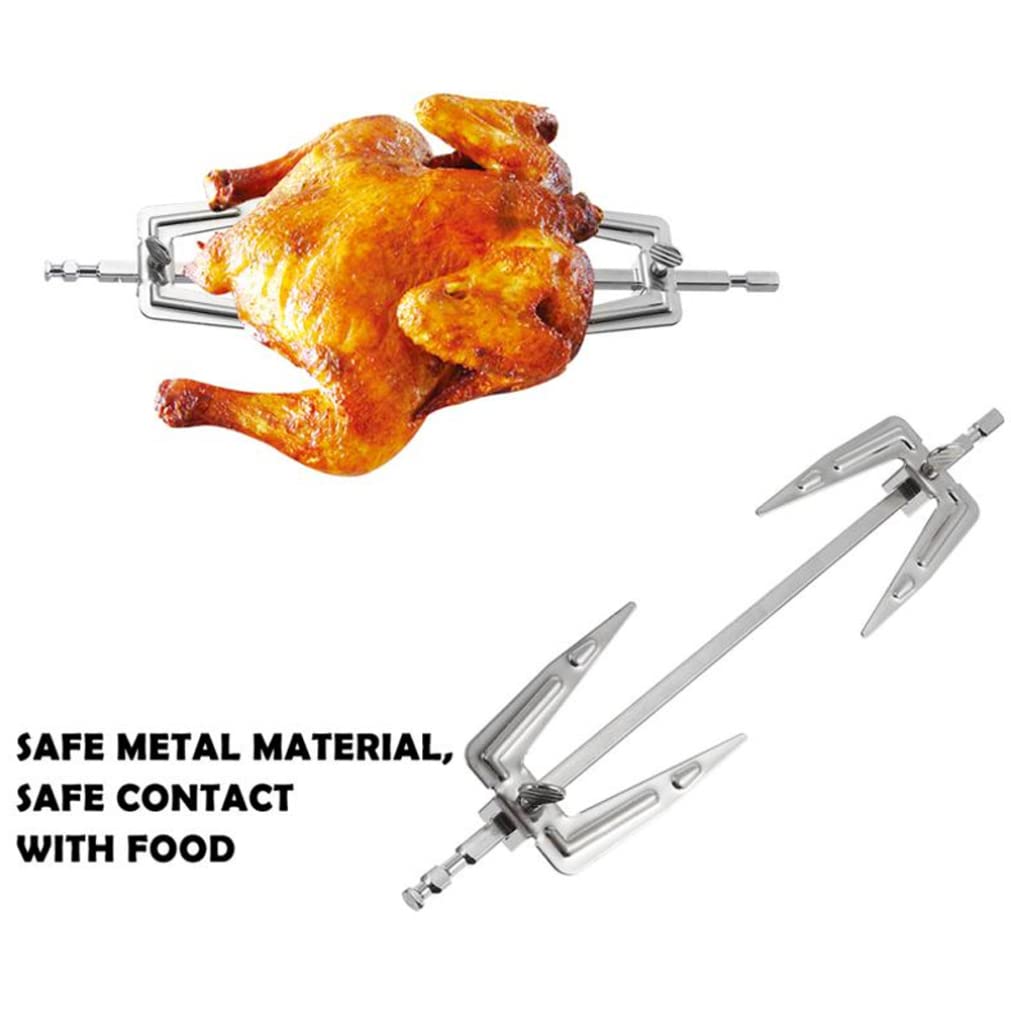 Forchette Per Carne Girarrosto In Acciaio Inossidabile Forchette Per Friggitrice Ad Aria Griglia Asta Per Spiedo Pollo Arrosto Forchette Per Pesce Barbecue Accessori Per Barbecue 34 Cm
