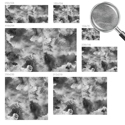 Décor mural intissé impression haute qualité Tulup nuages gris - 6