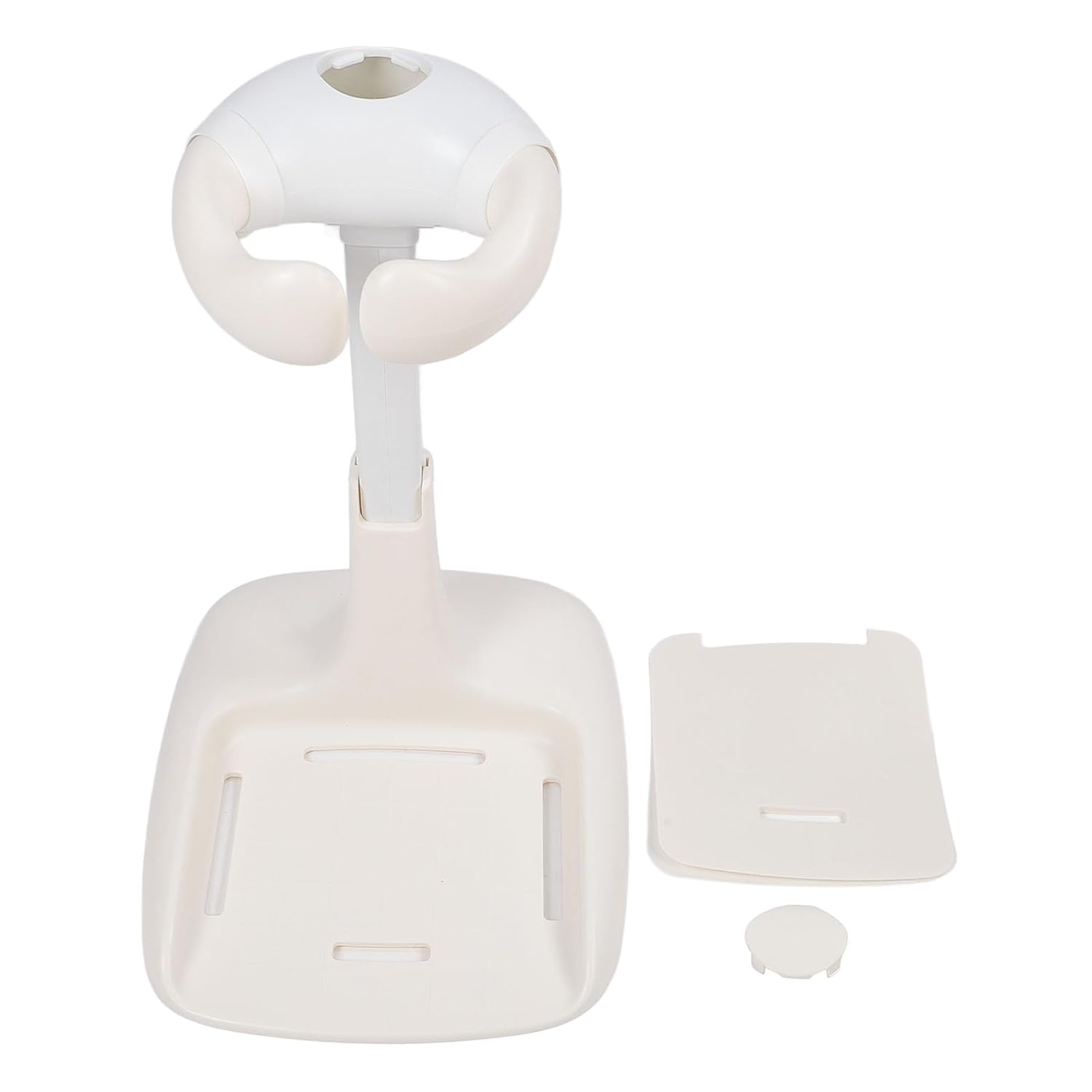 Solid Structure Children Bath Stand, Non Slip Kids Shower Support Rack for Infant Toddler Bathing, Foldable Baby Shower Stand with Adjustable Height and Multifunctional Use (Khaki)