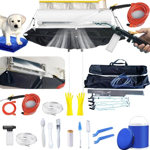 Full Set 20pcsmini Split Cleaning Kit,Mini Split Ac Unit Cleaning Bag