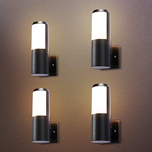 LMP 4 Packs Outdoor Wall Light LED Porch Light, Waterproof and Dust Resistant Light Fixtures Finishing with Aluminum, 3500K Wall Lamp for Patio, Garage, Garden, Yard, Entry LMP 4 Packs Outdoor Wall Light LED Porch Light, Waterproof and Dust Resistant Light Fixtures Finishing with Aluminum, 3500K Wall Lamp for Patio, Garage, Garden, Yard, Entry