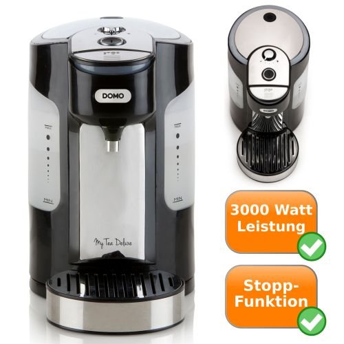 Preisvergleich Produktbild hochwertiger Express Teekocher / Blitz Wasserkocher / Teewasser in 45 Sek. + Stopptaste / Schnellkocher / schwarz