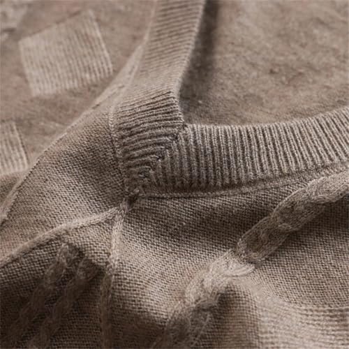 Men's V Neck Argyle Business Sleeveless Wool Knit Tank Sweater Vest Tank Tops4