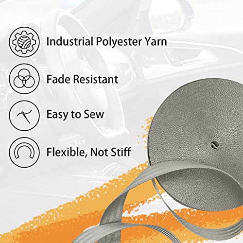 Image of Polyester Webbing Strap 16+Colors - 1 inch&1.5 inch&1.9 inch - 16.5 25 33 55 Yards Heavy Duty Webbing Roll, Flat Webbing Strap for Indoor&Outdoor Gear, Climbing, DIY Crafting, Repairing