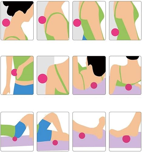 Miniatura 7 de Bola de masaje de cacahuete  Juego de bolas de masaje para después del ejercicio, juego de bolas de masaje de tejido profundo, rodillo muscular de