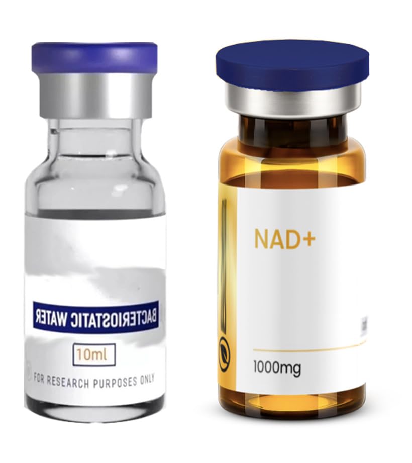 Secret for Longevity NAD+ Peptide Vial 1000mg Lyophilized Powder >99% Purity w/ 10mL Sterile Vial Set