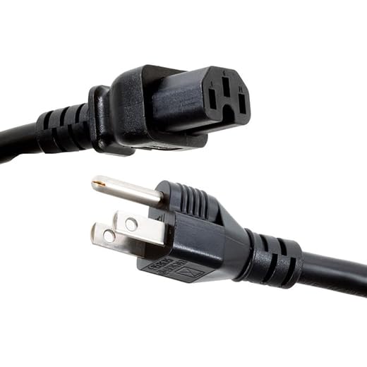 Fresh Air Purifier Ionizer Power Cord 3 Prong Compatible for Ecoquest, Alpine, Living Air, Vollara,Breeze AT and Eagle 5000