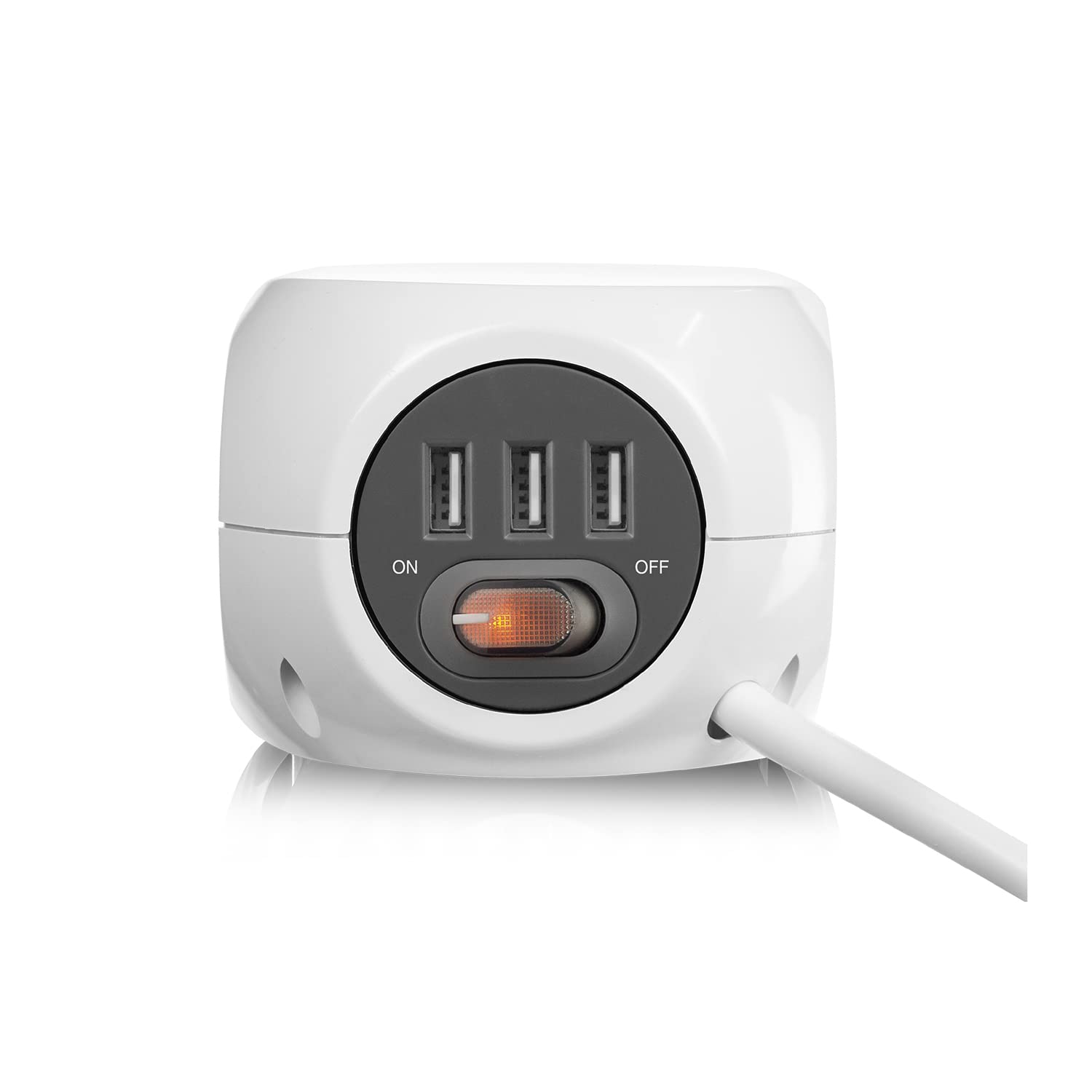 ACT Steckdosenwürfel USB, Frankreich, 3-Fach Steckdose, 1,5m – AC2430
