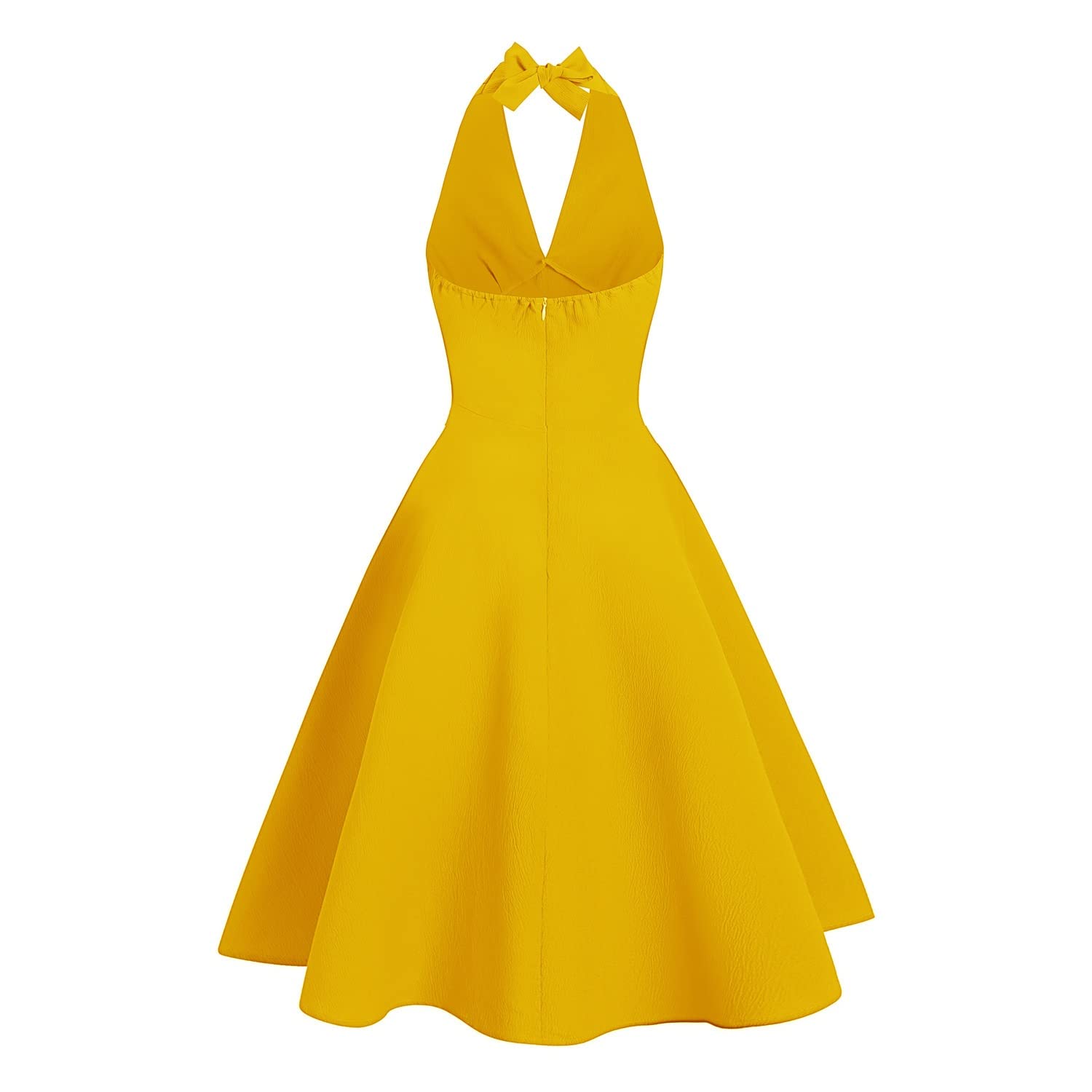 1950 halter dress Vintage 1950s Silk Portrait Collar Halter Dress main image 0
