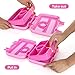 Kids Lunch Box Bento Box for Kids, BPA-Free Leak Proof 4-Compartment Lunch Container with Spork, Microwave Safe Portion Control Meal Fruit Snack Packing for Girls Toddler School Travel -Hot Pink