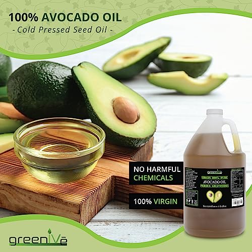 Greenive - Avocado Oil - 100% Pure Avocado Oil - Cold Pressed - Virgin - Exclusively On Amazon (128 Ounce (1 Gallon)) #TOP3
