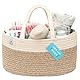 OrganiHaus Wickelkorb, Wickelorganiser, Babykorb, Windel Organizer, Windel Caddy Organizer, Windelkorb, Wickelkorb Baby, Geschenkkorb Baby, Baby Korb, Windelbox, Braun
