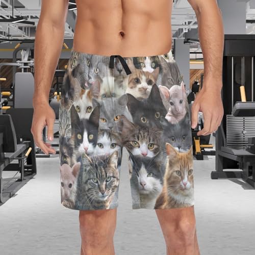 visesunny Men's Athletic Shorts Pajama Shorts with Pockets Stretch & Wicking S-XXL3