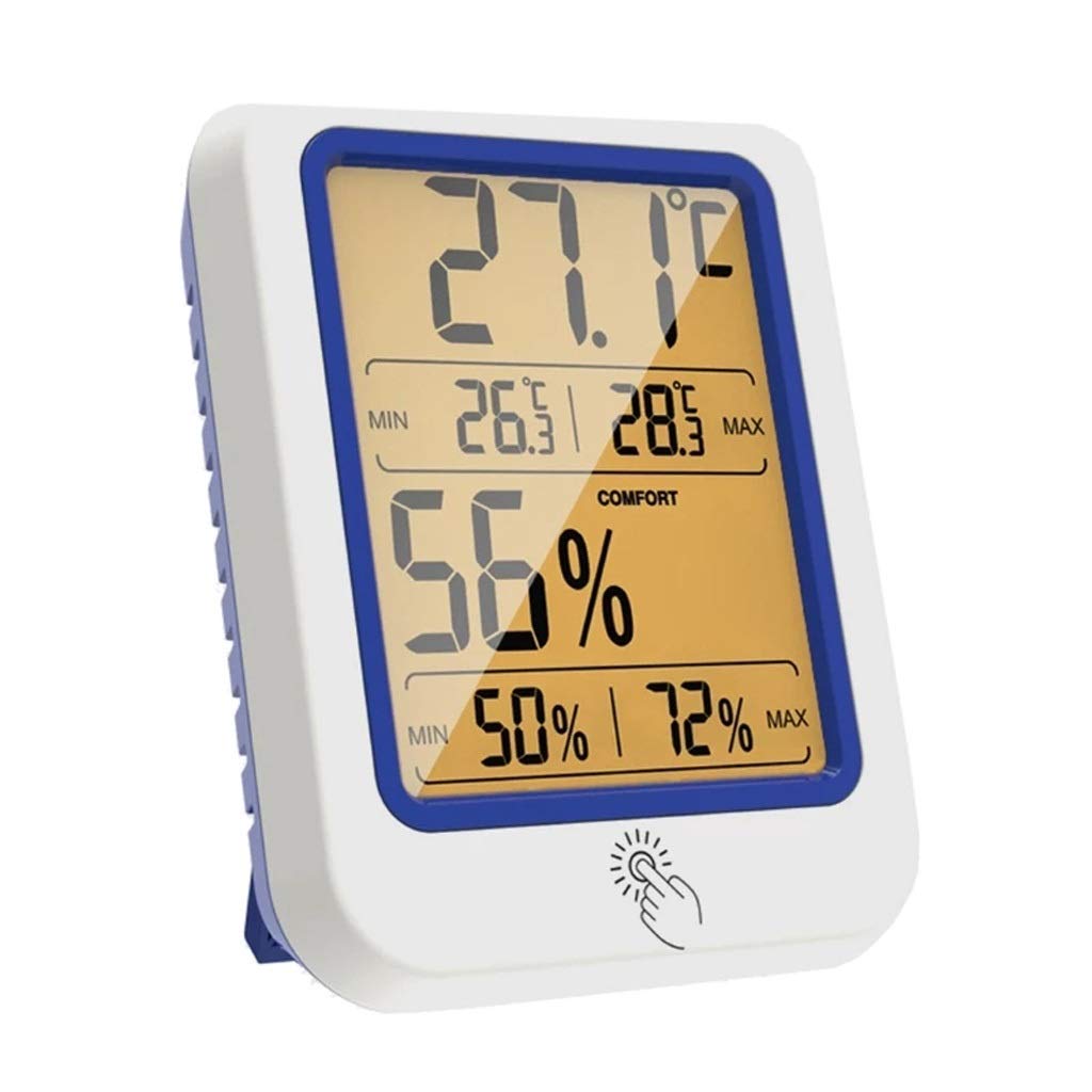 PNAWLLCF-65 miernik wilgotności temperatury suchy mokry termometr podświetlenie termometr higrometr czujnik z dużym wyświetlaczem LCD