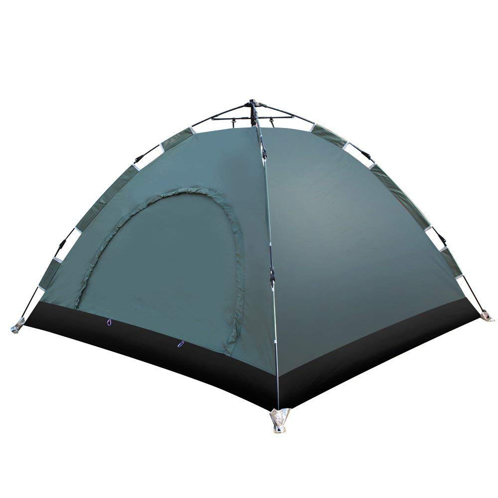 IRIS PU Fabric 6 Person Automatic Hydraulic Waterproof Backpacking Family Tents with Zippered Door and Carrying Bag for Outdoor Sports Camping Hiking Ultralight (250 X 250 X 150 cm, Grey)-image-26