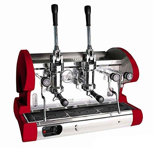 La Pavoni Bar-Star 3V-R Espresso Coffee Machine, 21.5 Liter Boiler Water Capacity, Manual Boiler Water Charge Button, Anti-vacuum Valve, Electronic Automatic Water Level Control, Ruby Red