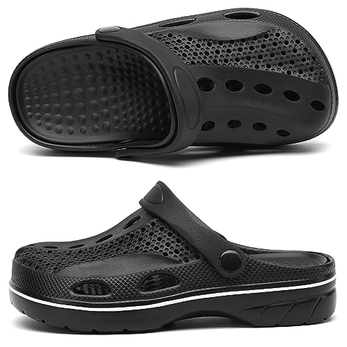 Image of VZQ Women and Men Arch Support Clogs Slip-on Garden Shoes Outdoor Beach Slippers Sandals with Plantar Fasciitis Feet Cushion Insoles