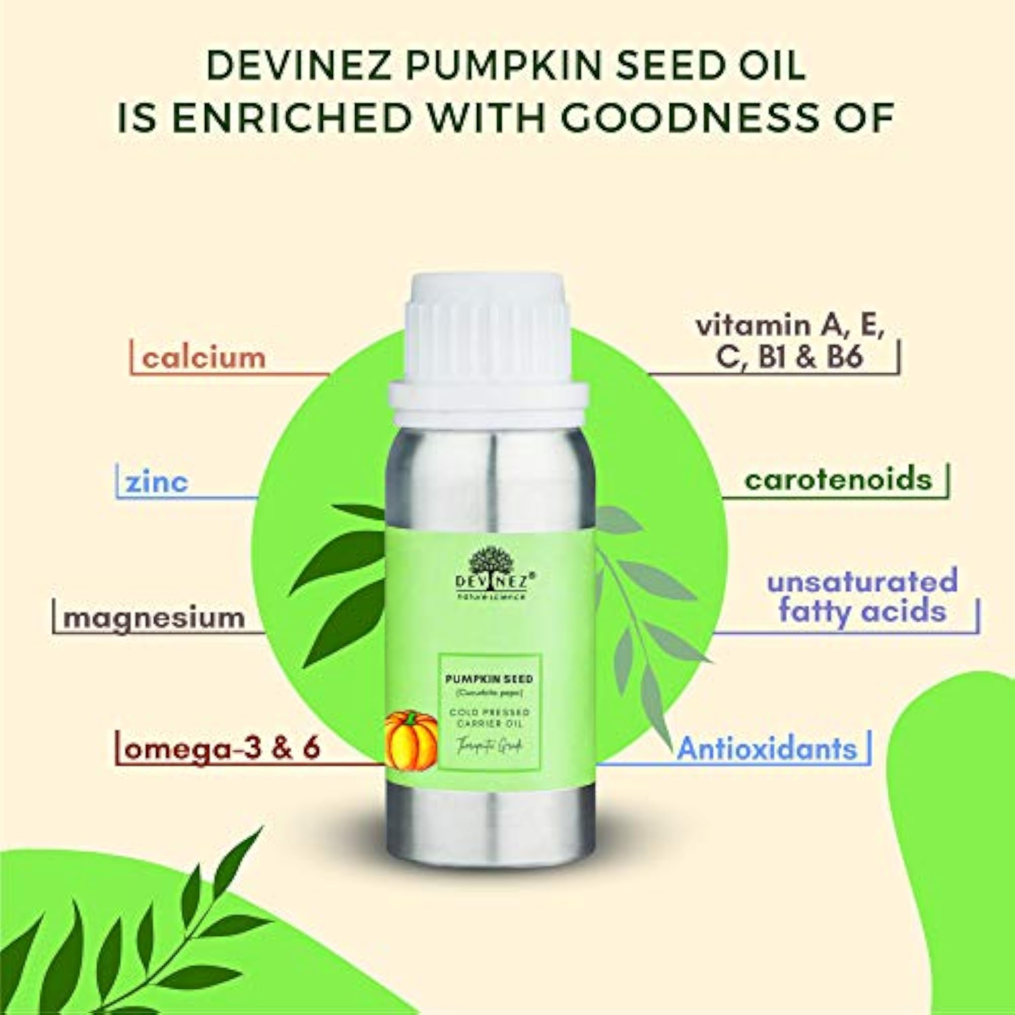 Pumpkin Seed Pure Cold Pressed Oil, Natural Health