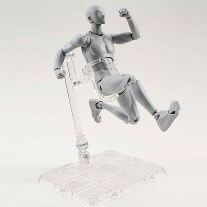 Figura de Acción Articulada PVC Modelo Artístico para Dibujo (Gris Masculino) miniatura 7