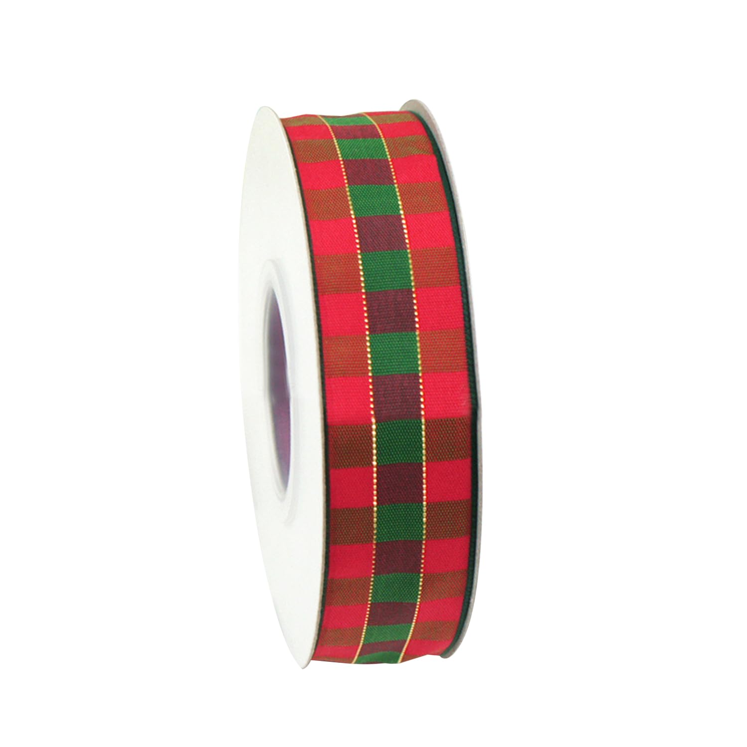 MEISH Tartan Ribbon - Buffalo Plaid Gift Wrapping Ribbon for Wreath Craft DIY Christmas Decor 20 Yards, 15mm (color4)