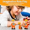 FUNERICA Construction Workers Toy Figurines - Miniature People Figures - 4-Pack