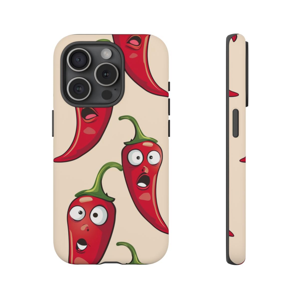 Coque iPhone 15 Pro piment rouge mate pour éviter les rayures - 4