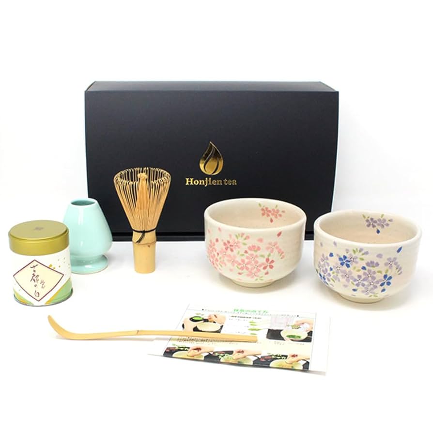 【茶道具】抹茶 一服セットA Amazon | ほんぢ園 お抹茶セット 茶道具 二人でちょっと一服