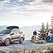 Goplus Rooftop Cargo Carrier Hard Shell, 14 Cubic Feet Waterproof Car Roof Cargo Carrier w/Dual Side Opening, Security Key, 165LBS Capacity, for 17” to 22.8” Wide Crossbar Rack, Vehicle Cargo Box